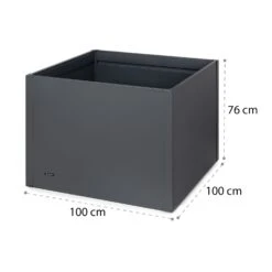 Highgrow Deluxe Hochbeet 100 X 76 X 100 Cm Verzinkter Stahl -Wrights Gartenladen 10034751 yy 0007 logo blumfeldt Highgrow Deluxe Hochbeet 100x100