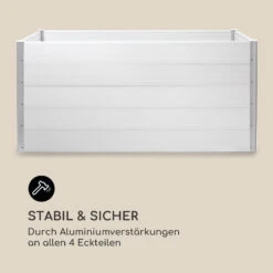 Nova Grow Gartenbeet 195 X 91 X 100 Cm WPC Holzoptik Weiß -Wrights Gartenladen 10034752 de 0008 logo