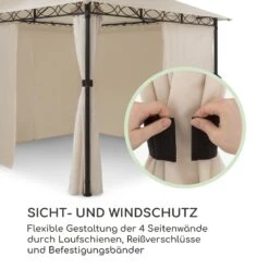 Mondo Gartenpavillon Partyzelt Gazebo 295x262x295 Stahl Polyester -Wrights Gartenladen 10034764 de 0003 logo