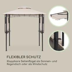 Steakhouse Wings Pavillon 244x260x152cm 160 G/m² PE Flammhemmend Stahl -Wrights Gartenladen 10034766 de 0003 logo