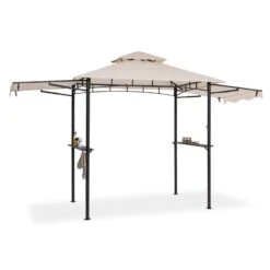 Steakhouse Wings Pavillon 244x260x152cm 160 G/m² PE Flammhemmend Stahl