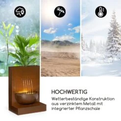 Windflower Gartenbrunnen Pflanzschale 11 W Indoor & Outdoor Verzinkt -Wrights Gartenladen 10034778 de 0007 logo