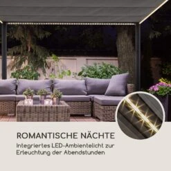 Pantheon RemoteShade Ambient Pavillon Motor-Dach 3x3m LED-Licht PE -Wrights Gartenladen 10034782 de 0004 logo