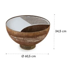 Savage Feuerschale Mit Grill  Ø: 60,5 Cm Stahl Inkl. Wetterschutz Rost -Wrights Gartenladen 10034800 yy 0009 logo