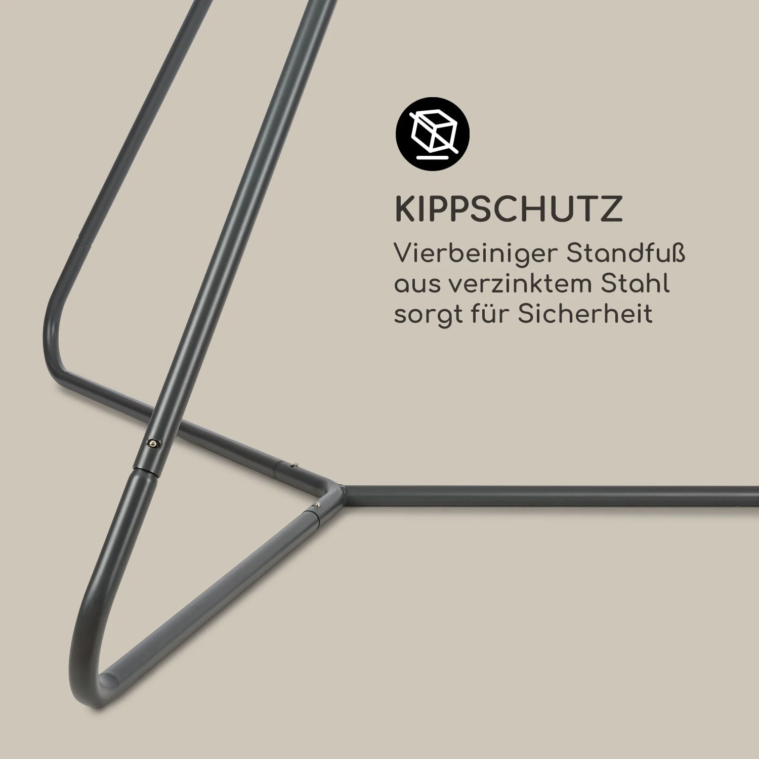 Ischia Rahmen 187 X 258 X 202 Cm (BxHxT) Stahl Grau 5 Ischia Rahmen 187 X 258 X 202 Cm (BxHxT) Stahl Grau – Bild 5