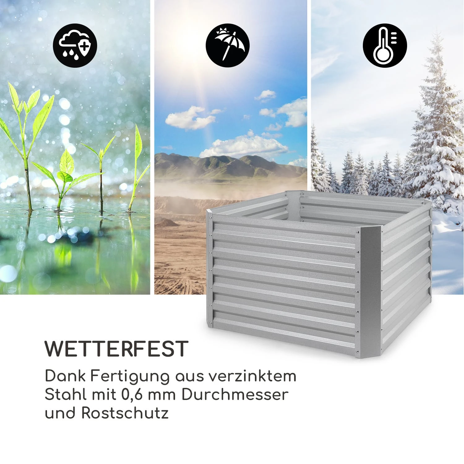 High Grow Straight Hochbeet 100x60x100cm 600l Stahl 6 High Grow Straight Hochbeet 100x60x100cm 600l Stahl – Bild 6