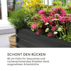 High Grow Straight Hochbeet 120x60x60cm 432l Stahl -Wrights Gartenladen 10035350 de 0003 logo