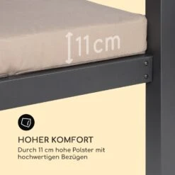 Eremitage Double XL Sunbed 2 Pers Stahl-Rahmen Sonnendach Vorhänge -Wrights Gartenladen 10035429 de 0008 logo