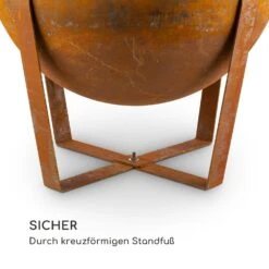 Fire Globe Feuerschale Mit Grill Ø60cm Stahl -Wrights Gartenladen 10035510 de 0005 logo