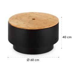 Pompeji Feuerschale Und Grill Ø60cm Stahl -Wrights Gartenladen 10035515 yy 0007 logo blumfeldt Pompeji Feuerschale u Grill schwarz