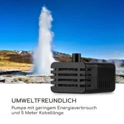 Blumquell Solarbrunnen LED 5 M Kabel Kunststein Solarpanel -Wrights Gartenladen 10035542 de 0006 logo