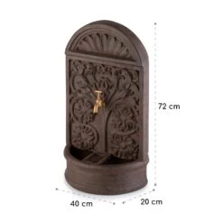 Blumquell Solarbrunnen LED 5 M Kabel Kunststein Solarpanel -Wrights Gartenladen 10035542 yy 0008 logo blumfeldt Blumquell Solarbrunnen braun