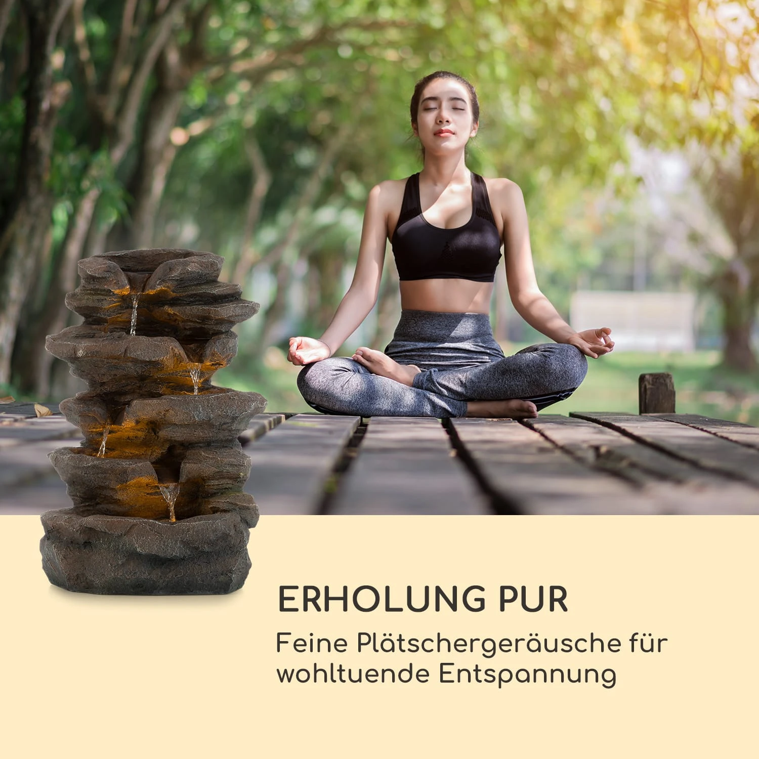 Stonehenge Solarbrunnen LED-Beleuchtung Polyresin Lithium-Ionen-Akku 7 Stonehenge Solarbrunnen LED-Beleuchtung Polyresin Lithium-Ionen-Akku – Bild 7