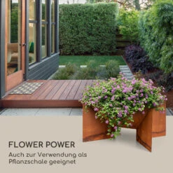 Desert Rust Square Feuerschale Pflanzschale Stahl 52x46 Cm Rost-Optik -Wrights Gartenladen 10035751 de 0005 logo