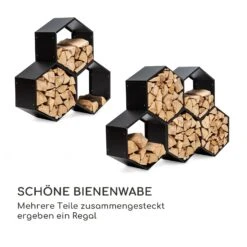 Hexawood Black Holzspeicher Hexagon-Form 50,2x58x32cm -Wrights Gartenladen 10035764 de 0004 logo