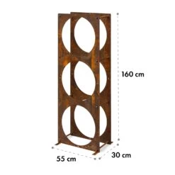 Trio Circulo Holzspeicher 55 X 160 X 30 Cm 3 Mm Stahl Regal Rostoptik -Wrights Gartenladen 10035767 yy 0005 logo