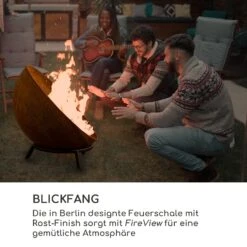 Fireball Rust Feuerschale 60 Cm Ø Kippbare Rost-Finish Rost -Wrights Gartenladen 10035770 de 0005 logo