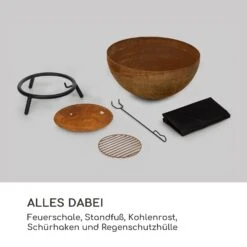 Fireball Rust Feuerschale 60 Cm Ø Kippbare Rost-Finish Rost -Wrights Gartenladen 10035770 de 0006 logo