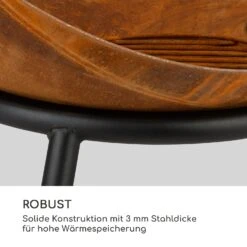 Fireball Rust Feuerschale 60 Cm Ø Kippbare Rost-Finish Rost / Holz -Wrights Gartenladen 10035771 de 0004 logo