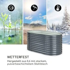 High Grow Hochbeet 160 X 80 X 80 Cm Stahl-Wellblech Einfacher Aufbau -Wrights Gartenladen 10035814 de 0006 logo