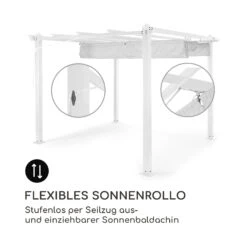 Pantheon Pergola Aluminiumkantrohr 3x3m 4 Eckpfosten Wasserabweisend -Wrights Gartenladen 10035875 de 0004 logo