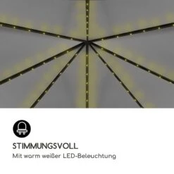 Pantheon Solid Sky Ambient Solar Pavillon Mit Grauem Dach 3x3m Polycarbonat Aluminium -Wrights Gartenladen 10035899 de 0003 logo