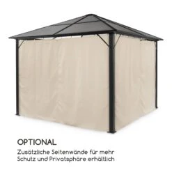 Pantheon Solid Sky Ambient Solar Pavillon Mit Grauem Dach 3x3m Polycarbonat Aluminium -Wrights Gartenladen 10035899 de 0004 logo
