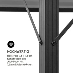 Pantheon Solid Sky Ambient Solar Pavillon Mit Grauem Dach 3x3m Polycarbonat Aluminium -Wrights Gartenladen 10035899 de 0008 logo