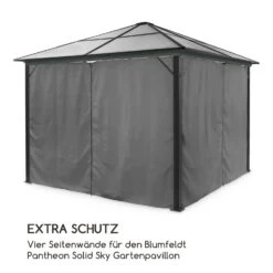 Pantheon Solid Sky Pavillon-Seitenwände 3x3 4 Stück 140g/m² -Wrights Gartenladen 10035901 de 0003 logo