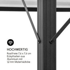 Pantheon Solid Sky Ambient Solar Pavillon 3x4m Polycarbonat Aluminium -Wrights Gartenladen 10035907 de 0008 logo