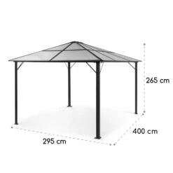 Pantheon Solid Sky Ambient Solar Pavillon 3x4m Polycarbonat Aluminium -Wrights Gartenladen 10035907 yy 0009 logo