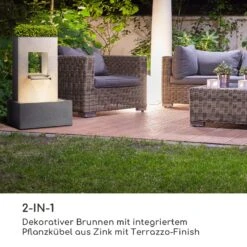 Bloomingstone Brunnen Gartenbrunnen Zierbrunnen 20W Pumpe Zink LED -Wrights Gartenladen 10035916 de 0003 logo