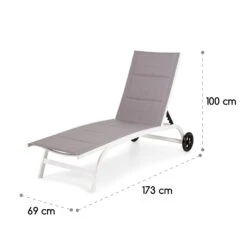 Limala Sonnenliege Lounger Stahl/Aluminium Textilene 150 Kg Mobil -Wrights Gartenladen 10035921 yy 0007 logo