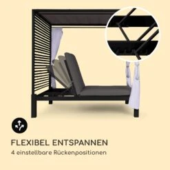 Eremitage Double Lux Sonnenliege 4 Liegepositionen 2 Personen 6 Cm Polster -Wrights Gartenladen 10035922 de 0008 logo