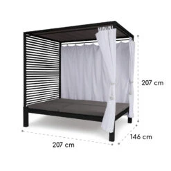 Eremitage Double Lux Sonnenliege 4 Liegepositionen 2 Personen 6 Cm Polster -Wrights Gartenladen 10035922 yy 0010 logo