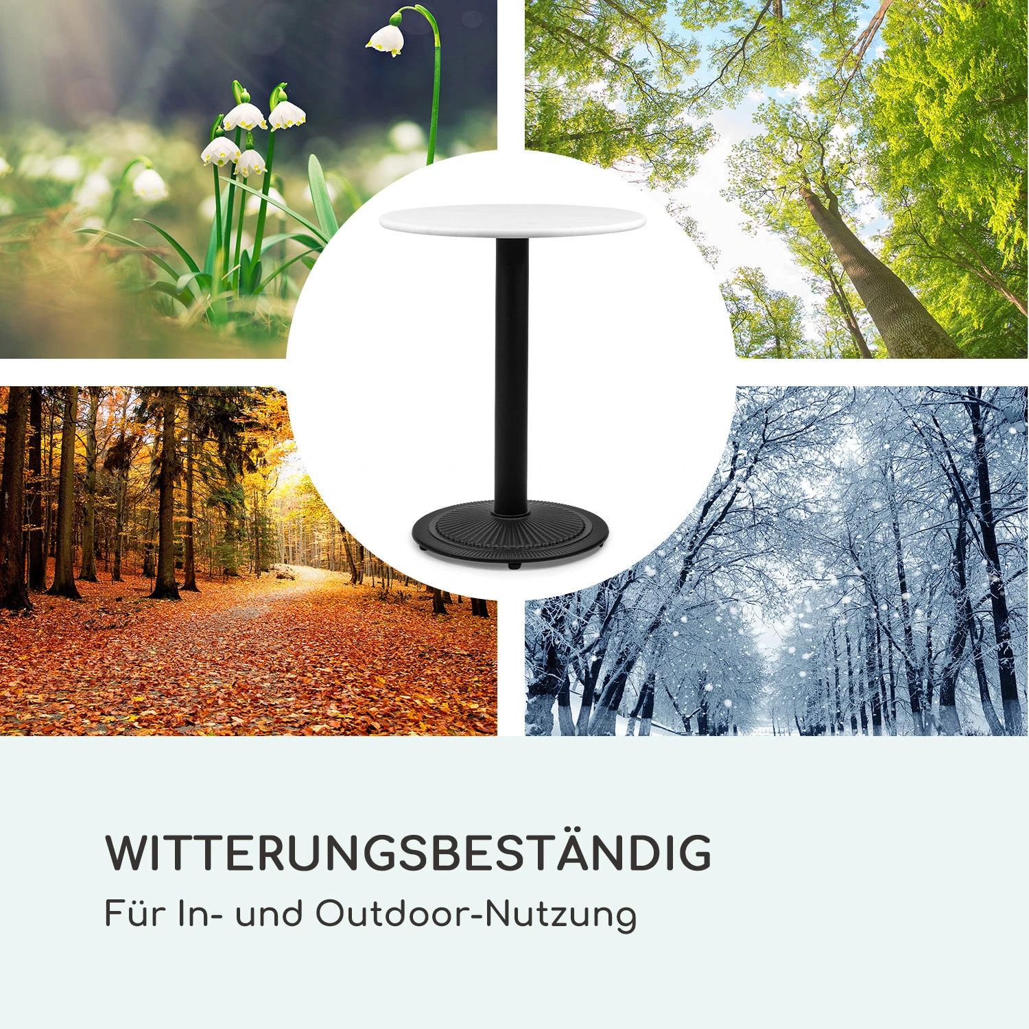 Patras Pearl Bistro-Tisch Jugendstil Marmor Ø 60 Cm H 75 Cm Gusseisern 7 Patras Pearl Bistro-Tisch Jugendstil Marmor Ø 60 Cm H 75 Cm Gusseisern – Bild 7