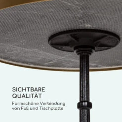 Patras Lux Bistro-Tisch Mit Dreifuß Marmortisch Ø: 57,5 Cm Höhe: 72 Cm -Wrights Gartenladen 10035984 de 0006 logo