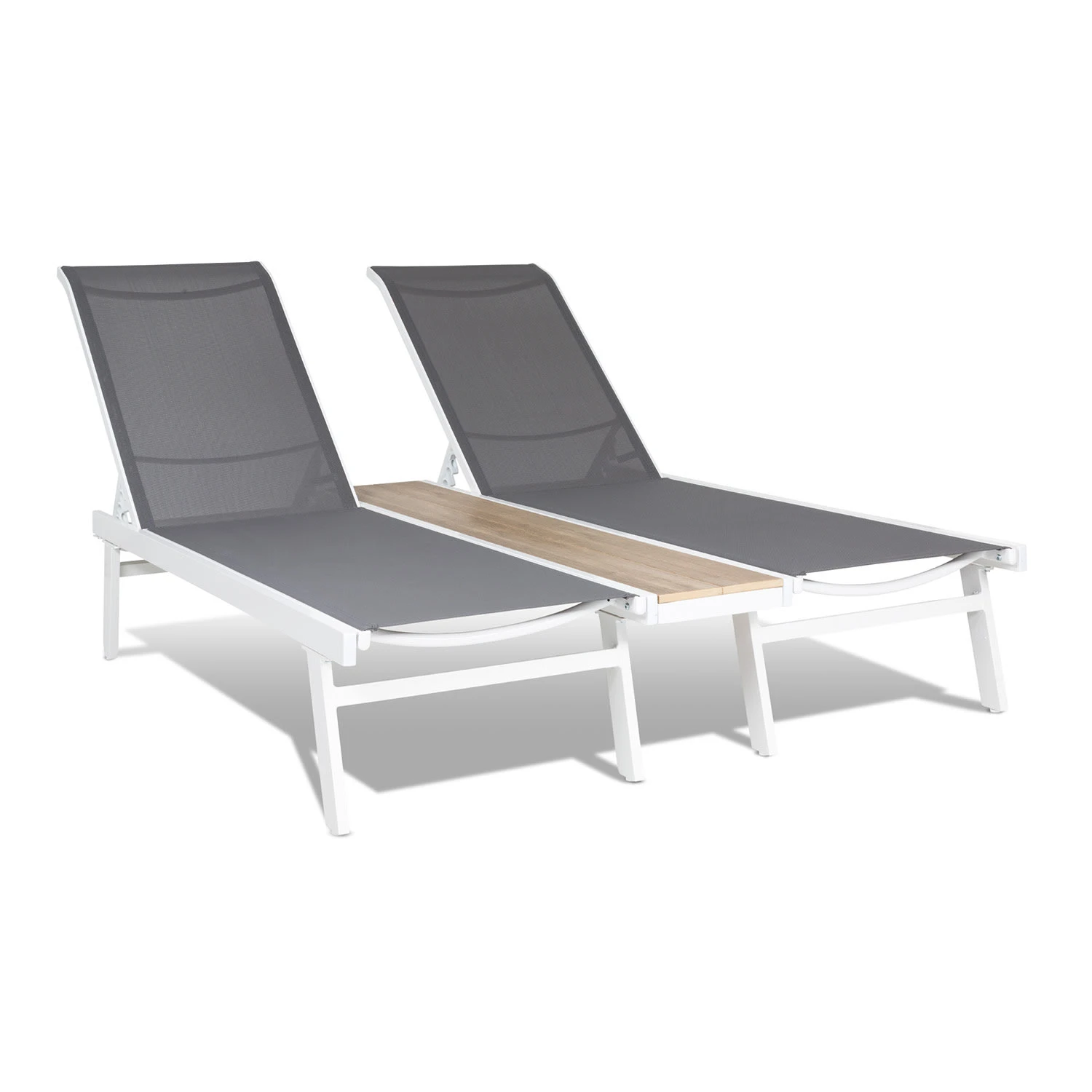 Pompei Sonnenliege Lounger 2 Pers. Aluminium Abstellfläche 1 Pompei Sonnenliege Lounger 2 Pers. Aluminium Abstellfläche