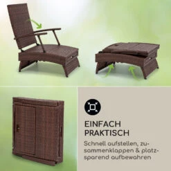 Kos Lounger Liegestuhl Mit Fußteil Stahlrahmen 6-Positionen -Wrights Gartenladen 10035991 de 0004 usp