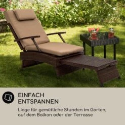 Kos Lounger Liegestuhl Mit Fußteil Stahlrahmen 6-Positionen -Wrights Gartenladen 10035991 de 0005 usp
