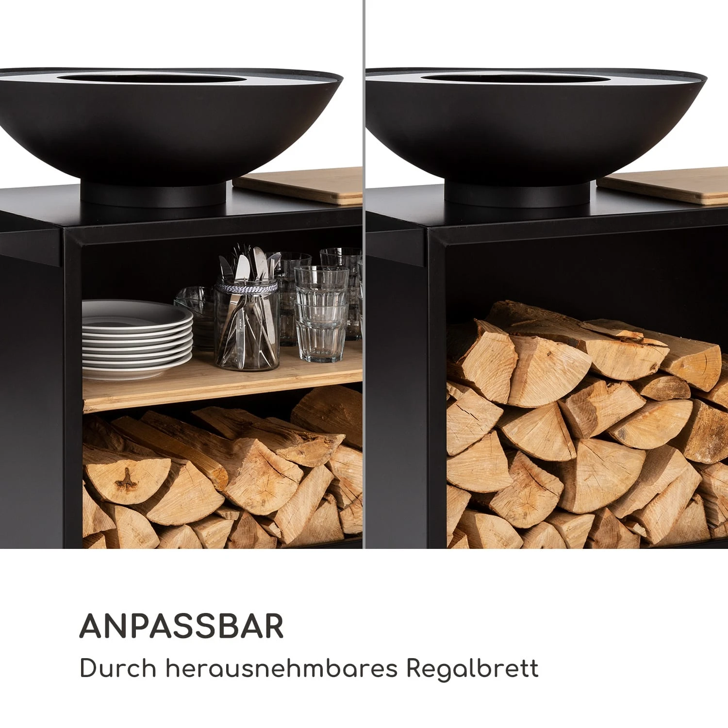 Savage 2.0 Wide Feuerschale Grill Bambus-Schneidebrett Wetterschutz 4 Savage 2.0 Wide Feuerschale Grill Bambus-Schneidebrett Wetterschutz – Bild 4