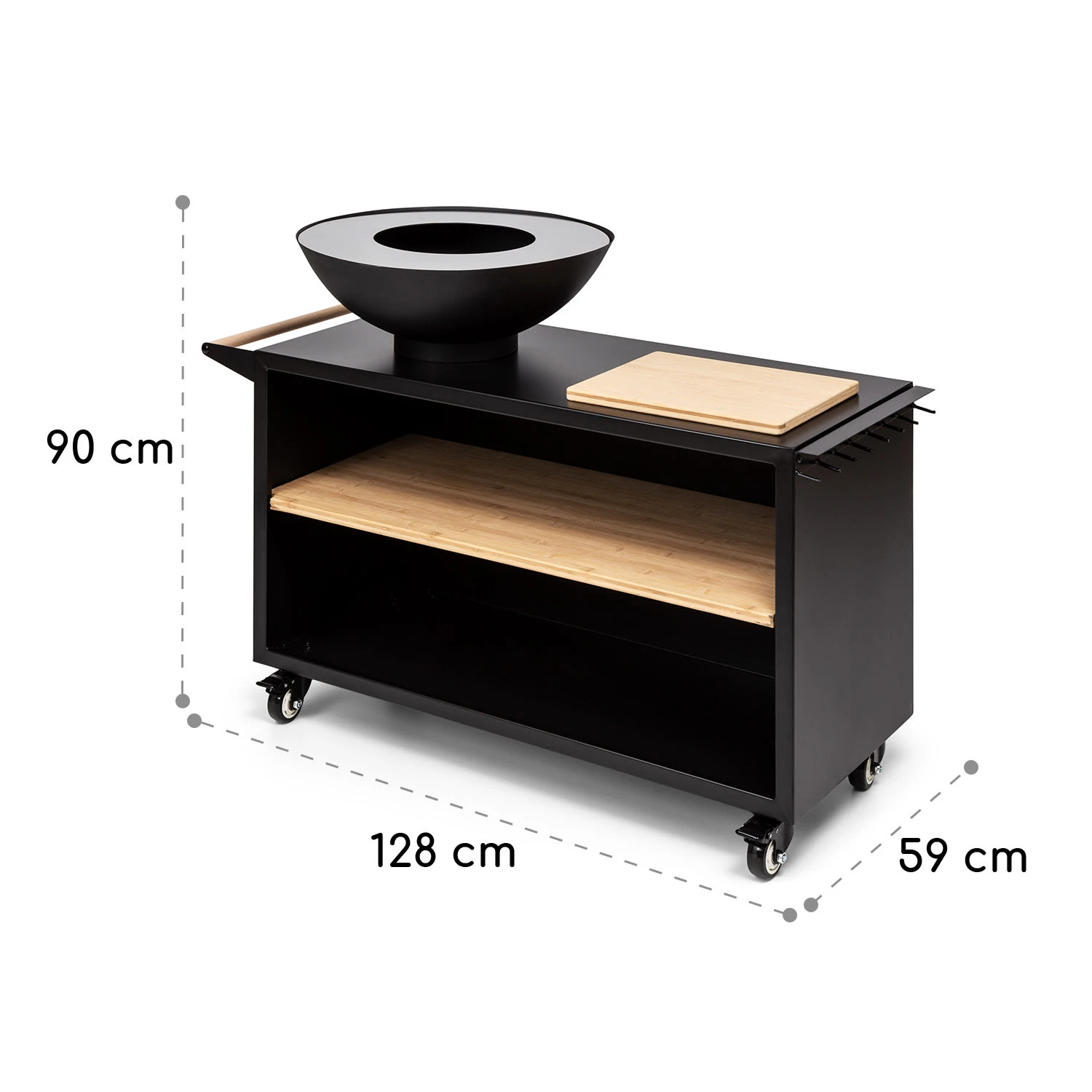 Savage 2.0 Wide Feuerschale Grill Bambus-Schneidebrett Wetterschutz 9 Savage 2.0 Wide Feuerschale Grill Bambus-Schneidebrett Wetterschutz – Bild 9