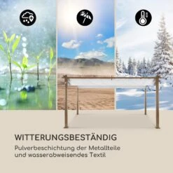 Pantheon Rust Pergola Ersatzdach 200 G/m² Polyester-Tuch 3x4 M Inkl. Seilzug -Wrights Gartenladen 10036126 de 0004 logo