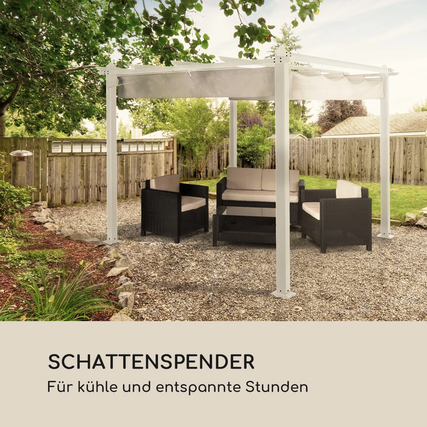 Pantheon Pergola Ersatzdach Dach Sonnendach Plane 3x3 M 2 Pantheon Pergola Ersatzdach Dach Sonnendach Plane 3x3 M – Bild 2