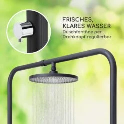 Sumatra Falls Round Gartendusche WPC Aluminium Ø 80 Cm Rund -Wrights Gartenladen 10036348 de 0004 usp