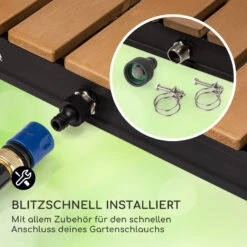 Sumatra Breeze Square Gartendusche WPC Aluminium 70x55cm Eckig -Wrights Gartenladen 10036436 de 0005 usp