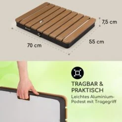 Sumatra Breeze Square Gartendusche WPC Aluminium 70x55cm Eckig -Wrights Gartenladen 10036436 de 0006 usp