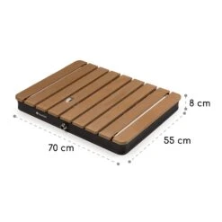 Sumatra Breeze Square Gartendusche WPC Aluminium 70x55cm Eckig -Wrights Gartenladen 10036436 yy 0011 dimensions