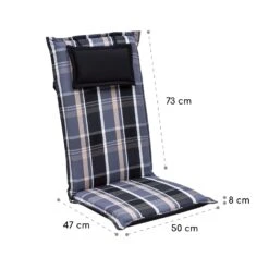 Elbe Polsterauflage Sesselauflage Hochlehner Gartenstuhl 50x120x8cm -Wrights Gartenladen 10036703 yy 0005 logo