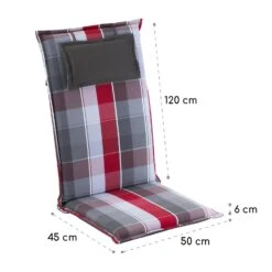 Donau Polsterauflage Sesselauflage Hochlehner Gartenstuhl Polyester 50x120x6cm -Wrights Gartenladen 10037391 yy 0005 logo